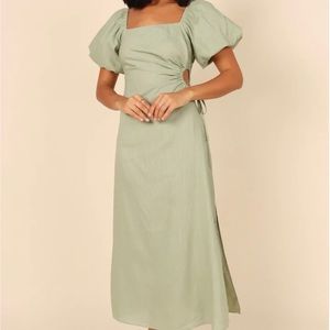 Petal & Pup Chloe Cut Out Dress - Sage